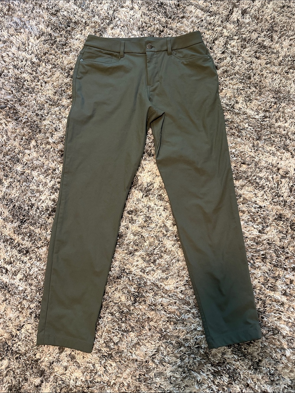 Lululemon 5 pocket ABC pants classic olive green